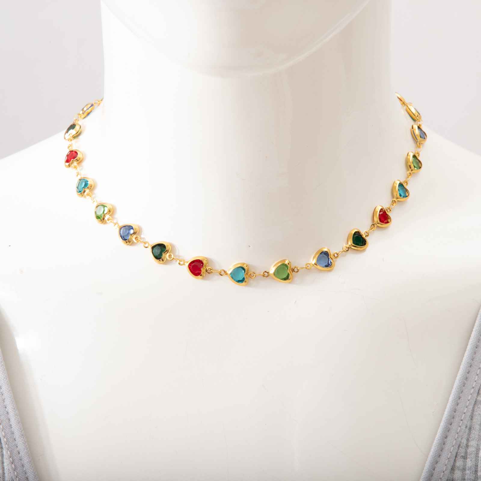 Gold color Necklace 40+5cm