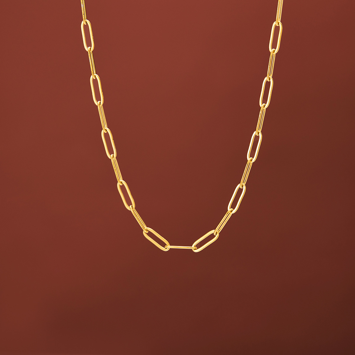 gold color 40cm necklace