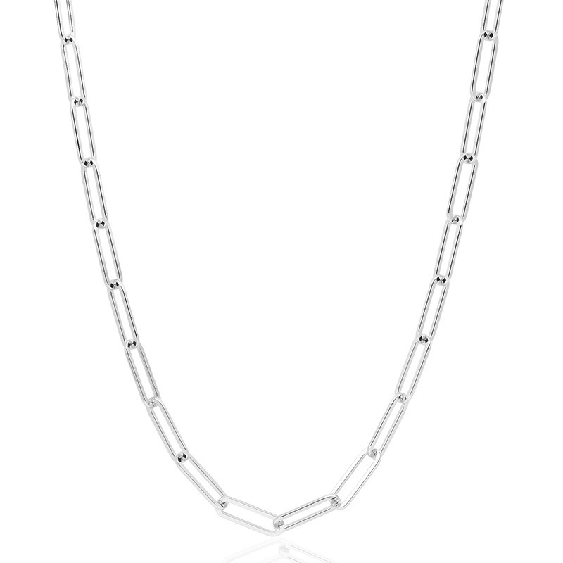 steel color 40cm necklace