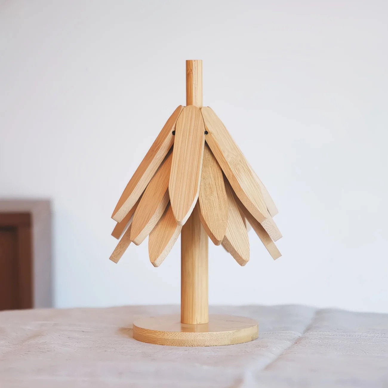 Willow leaf style wood color three layers