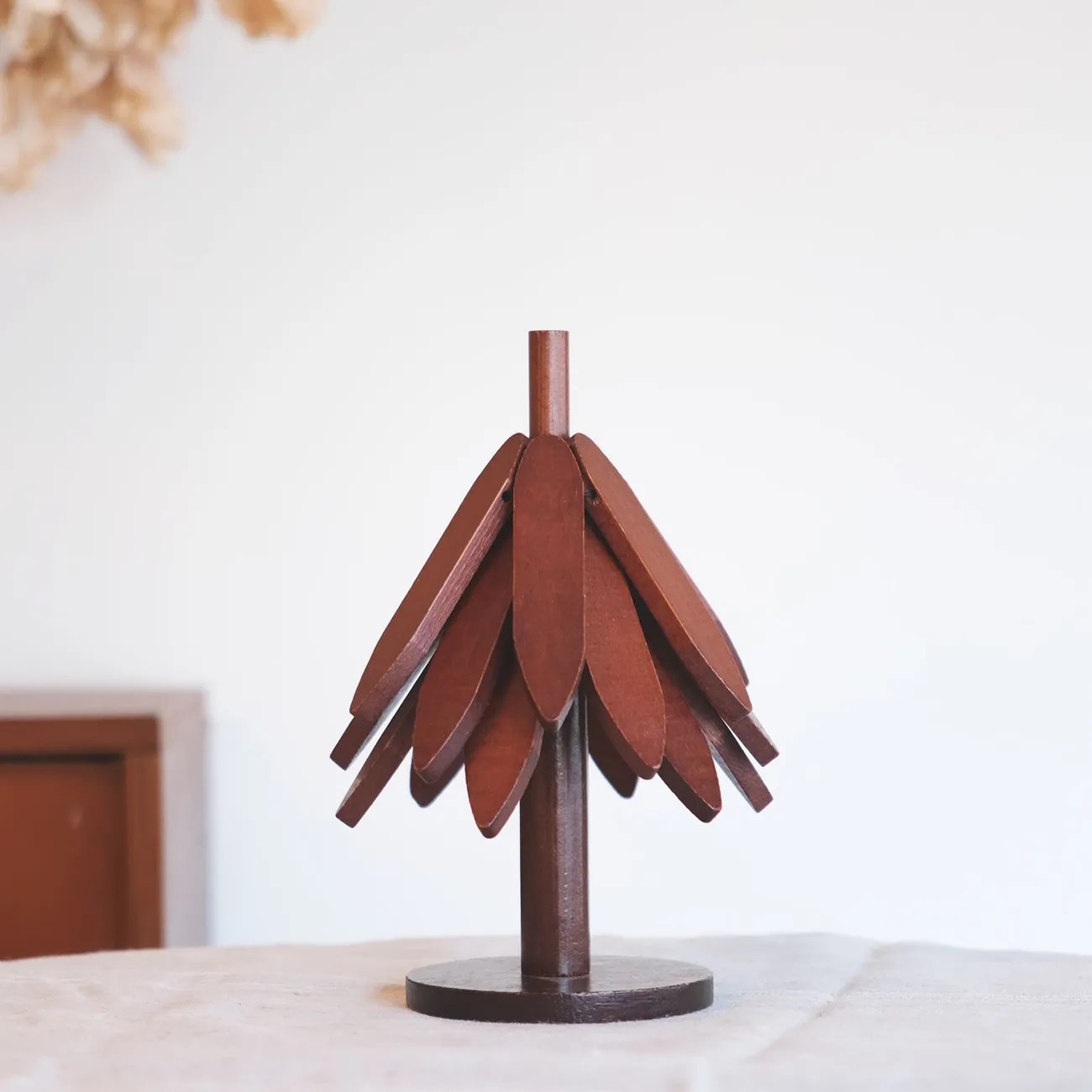 Willow leaf style walnut color three layers