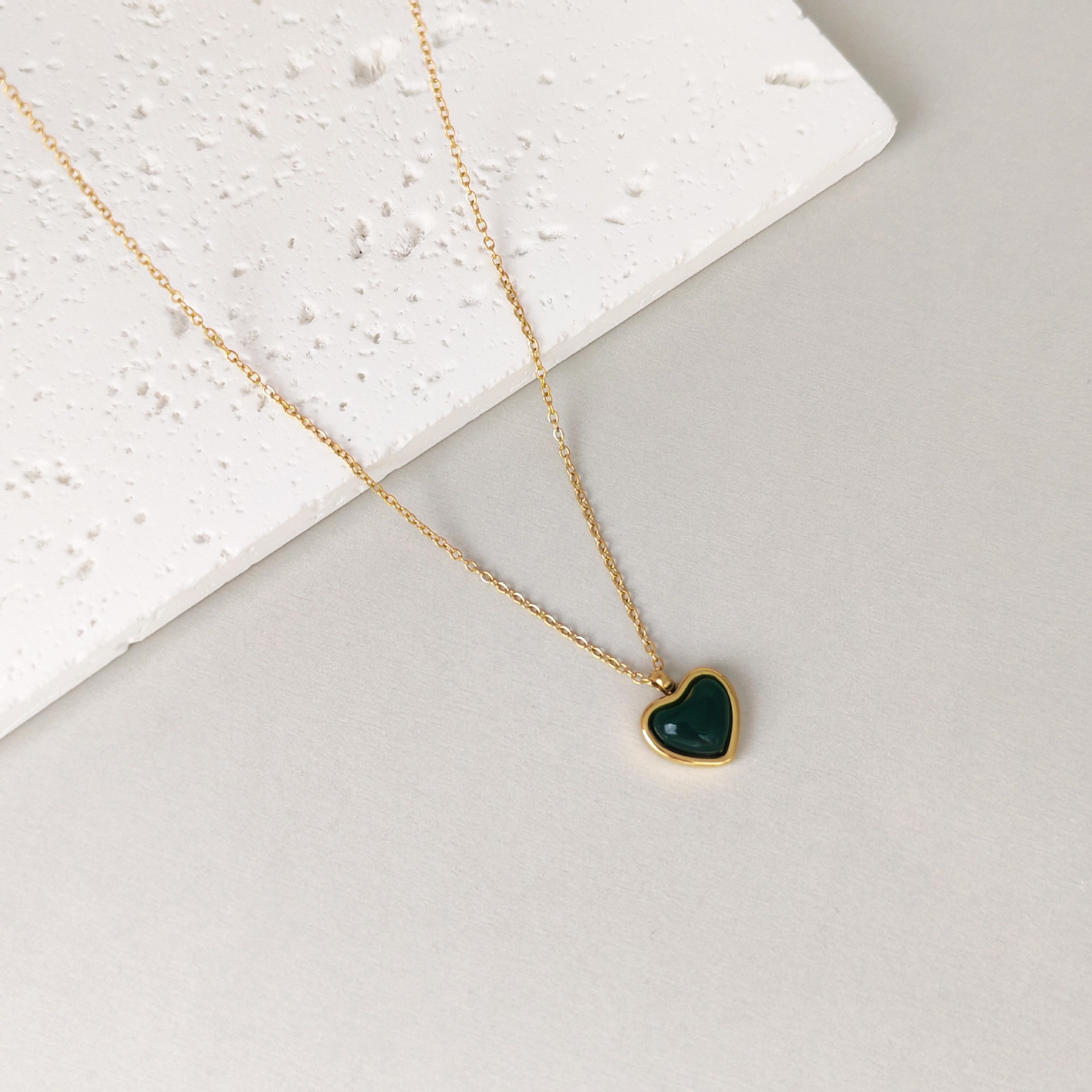 Golden green agate