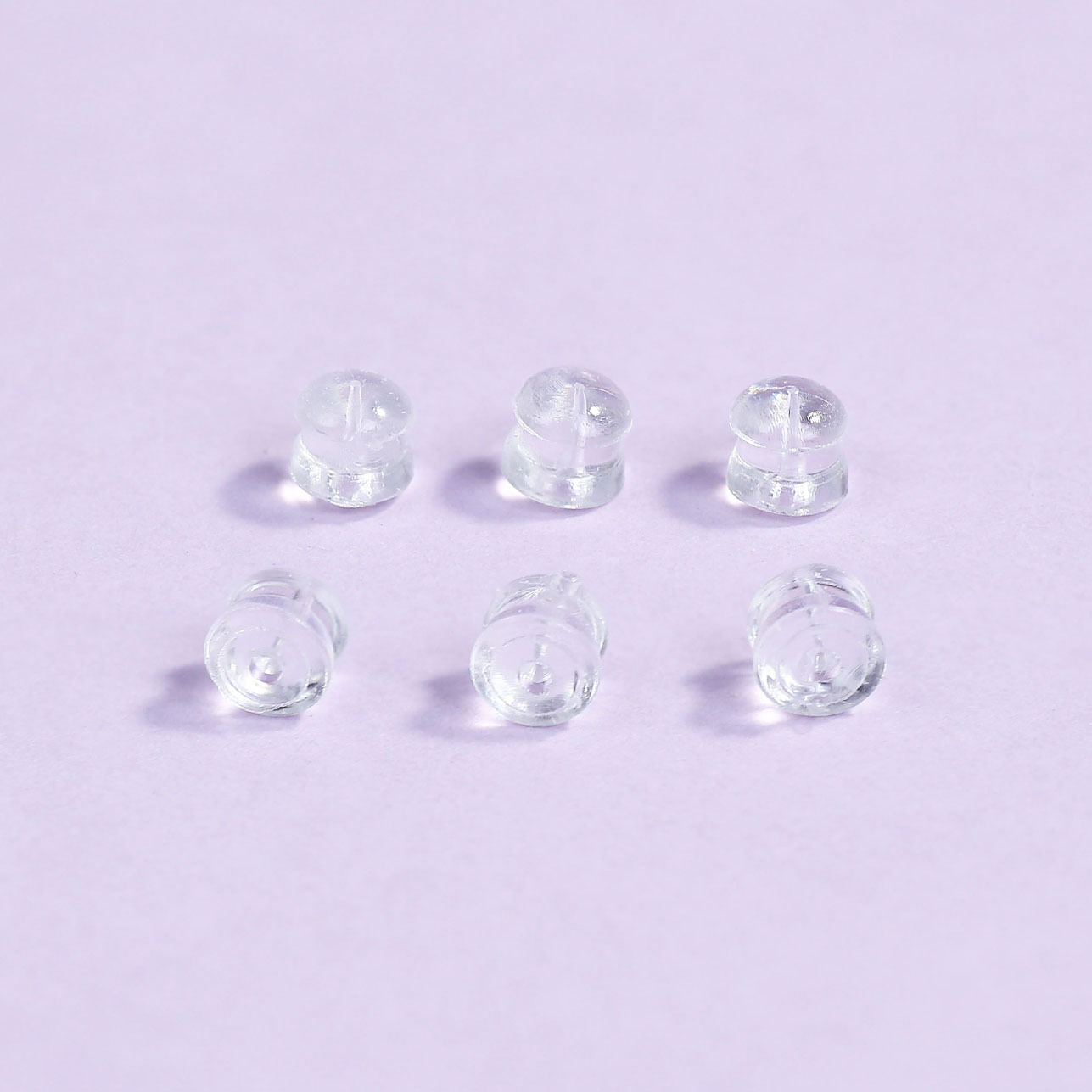 5:6mm transparent silicone hamburger ear plugs