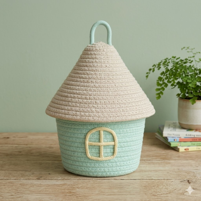 Light green little house