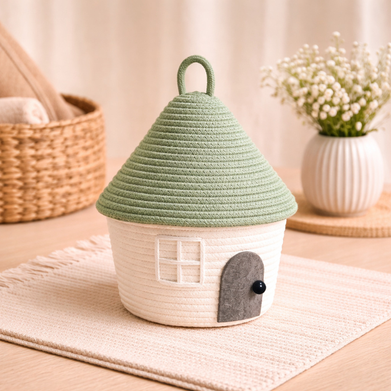 Green and white small door style