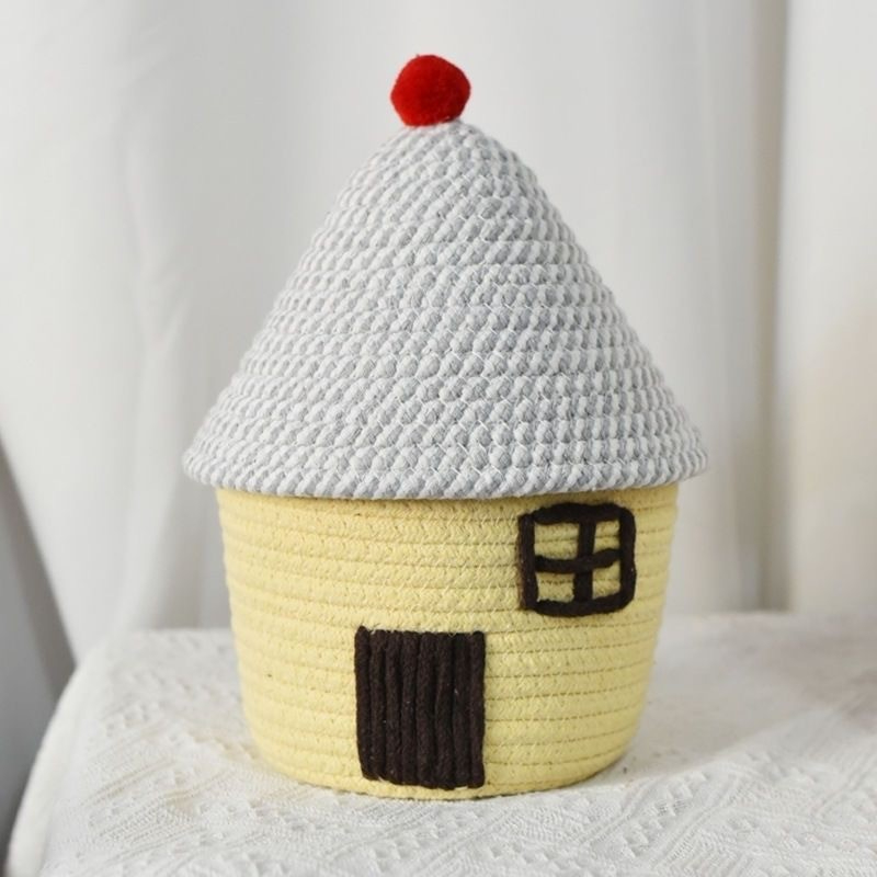 Yellow gray small house