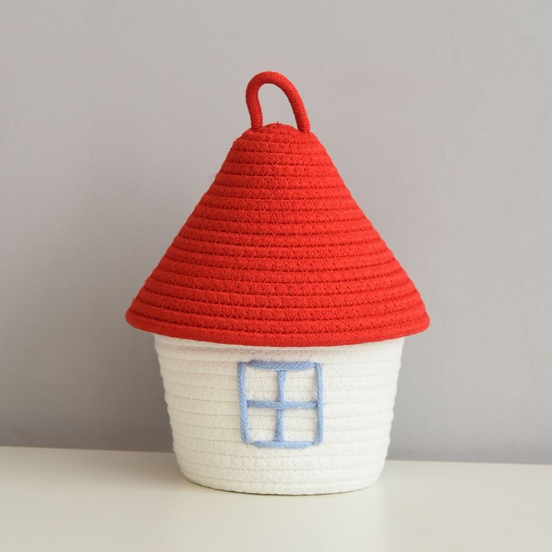 Red and white small house