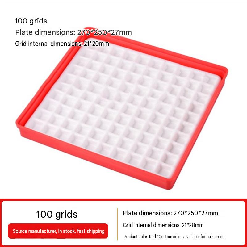 6:100-compartment plastic tray