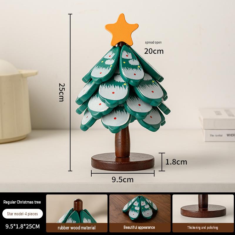 Green pointed four-layer stars
