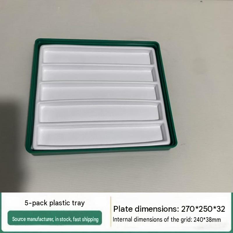 12:5-compartment plastic tray