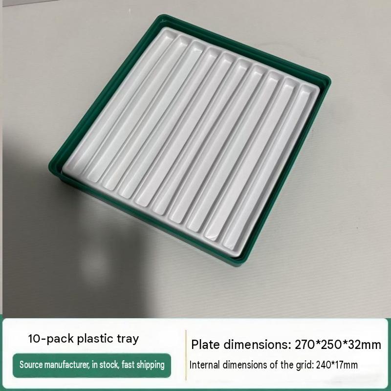 16:10-compartment plastic tray