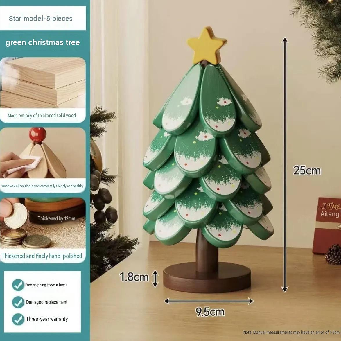 Green round head four-tier star