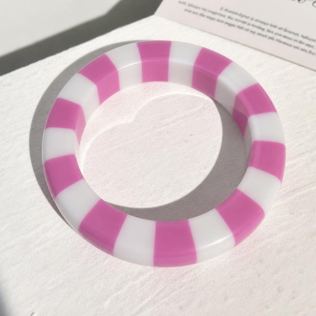 N deep pink white