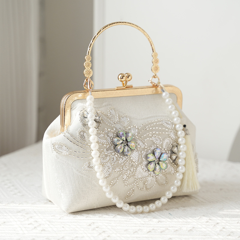 Off-white with pearls