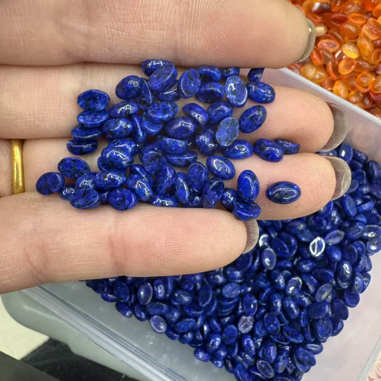 40:dyed Optimized lapis lazuli 4*6mm