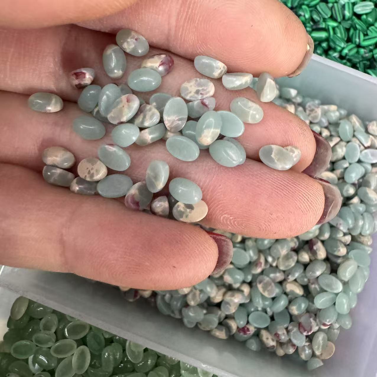 47:Shoushan stone 4*6mm