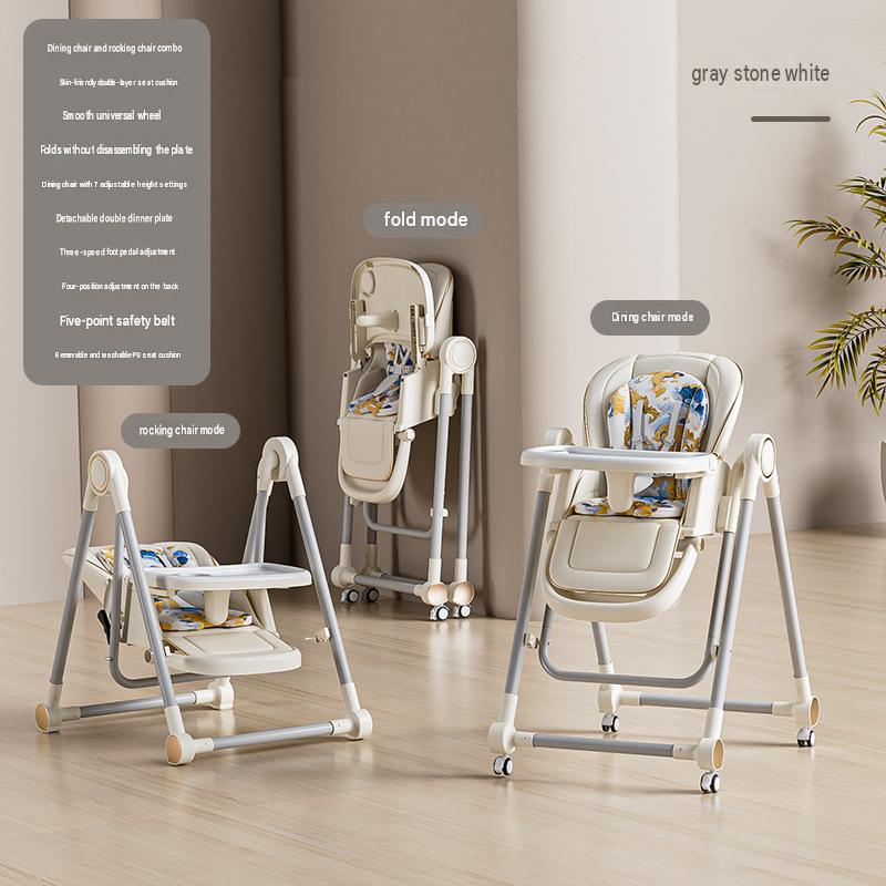 Stone gray with seat cushion and caster