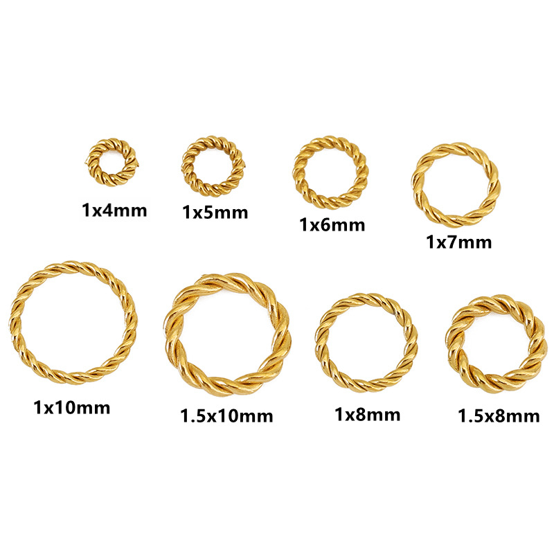 4:Twist closed ring-gold