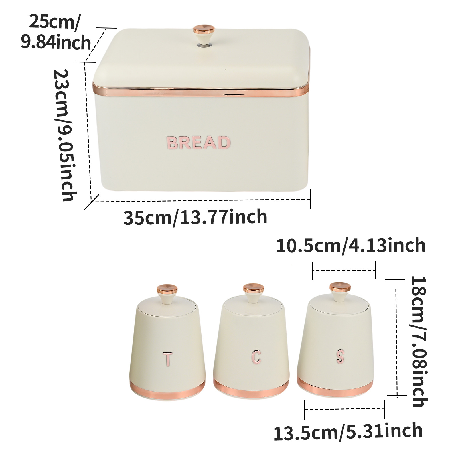 Milky white (1 large 3 small)