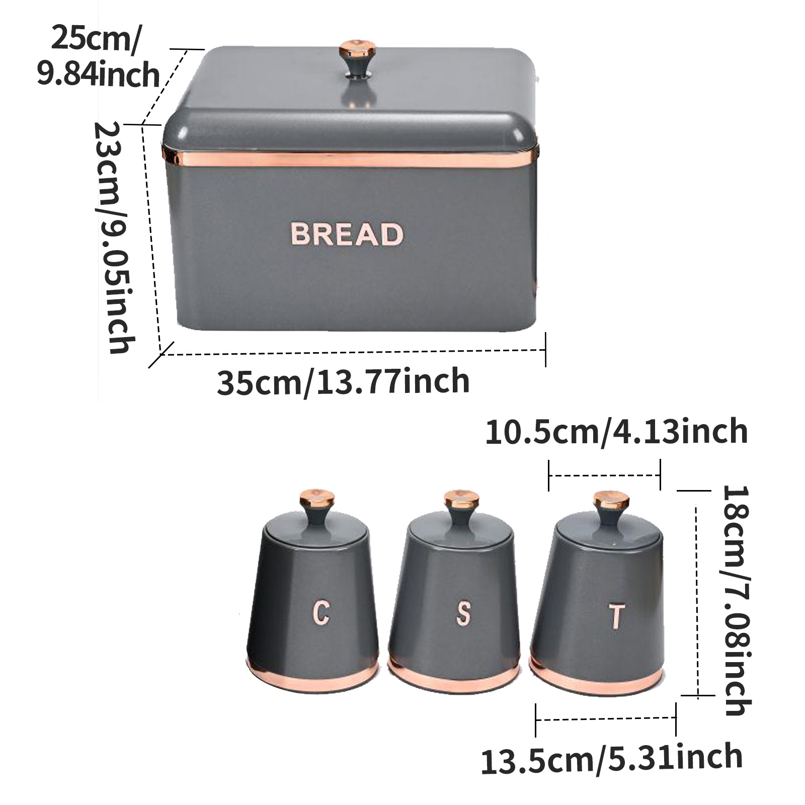Gray (1 large 3 small)