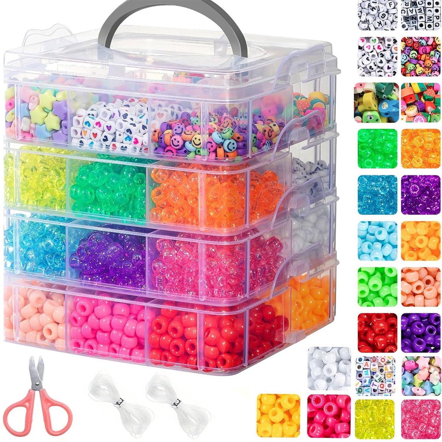 20 colors four-layer barrel beads