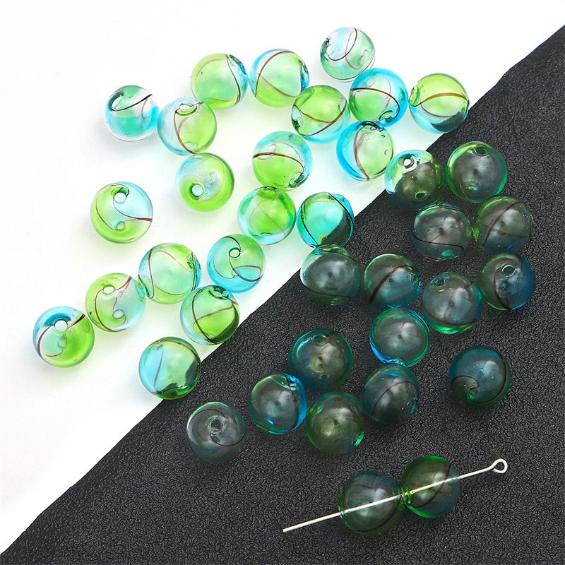 29:14mm striped blue and green 1 piece