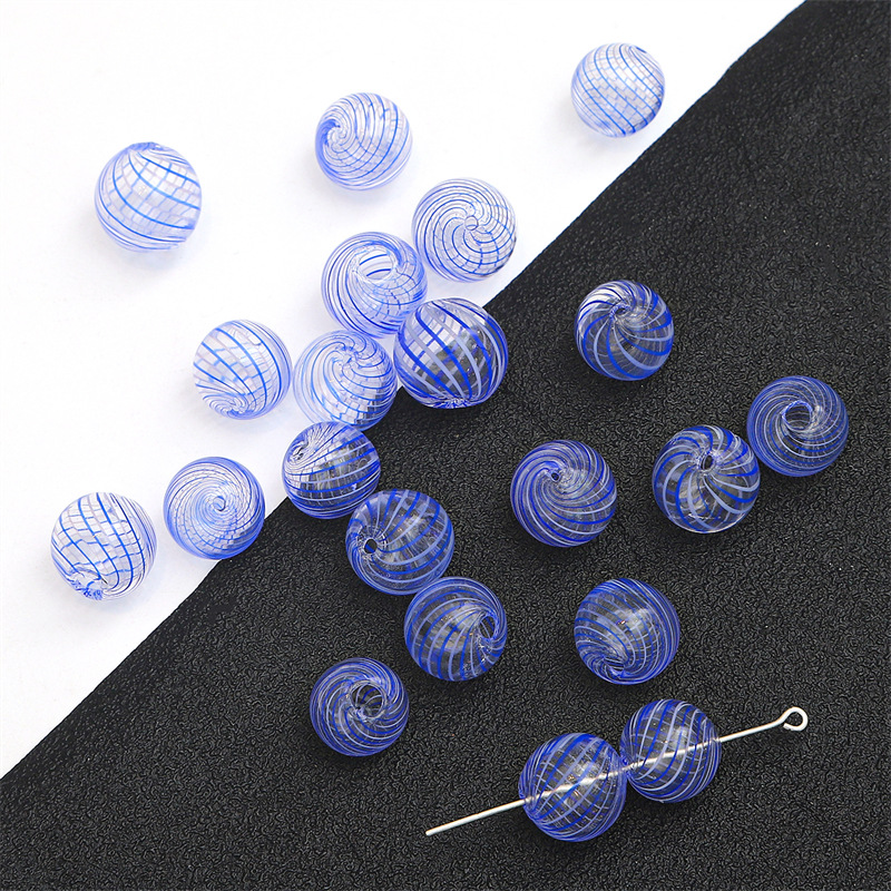 35:14mm blue and white thin wire 1 piece