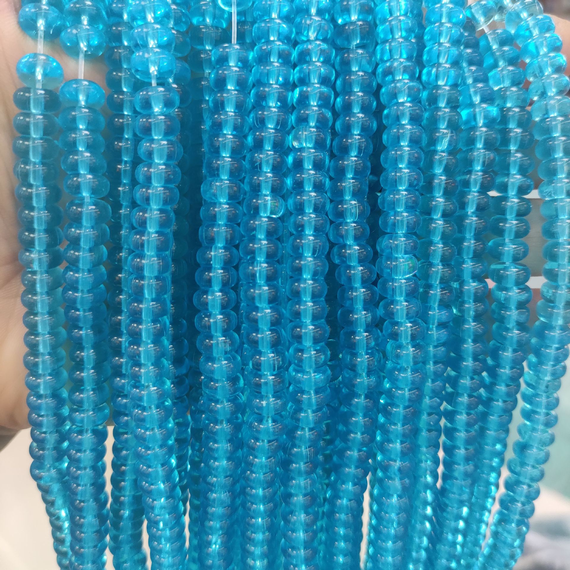 Transparent light blue 79pcs/strand