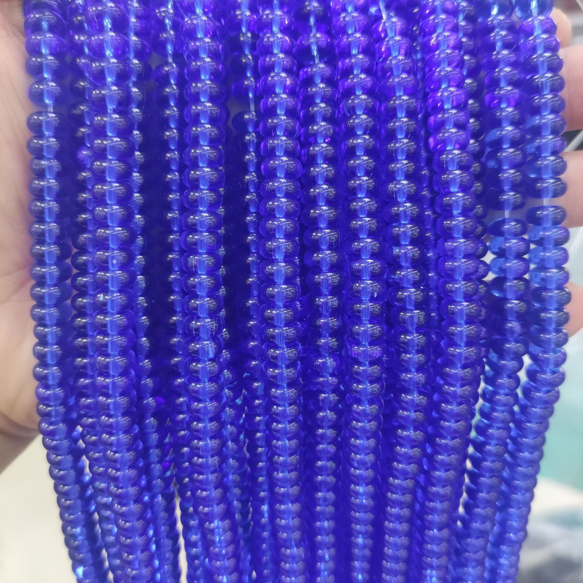 clear blue 79pcs/strand