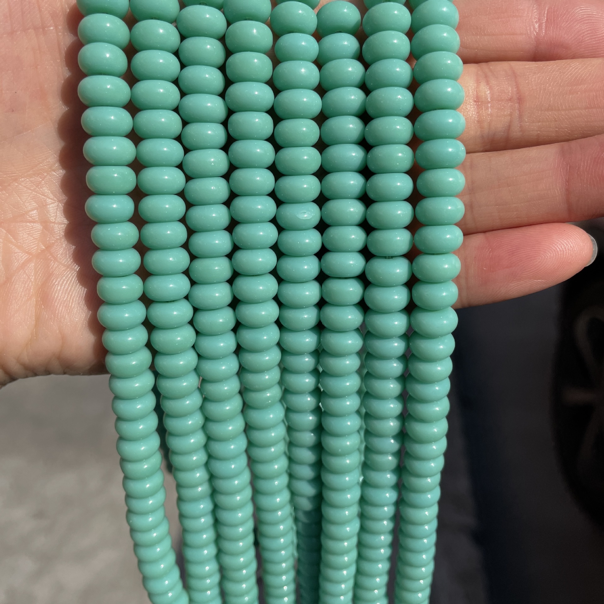 Mint blue 79pcs/strand