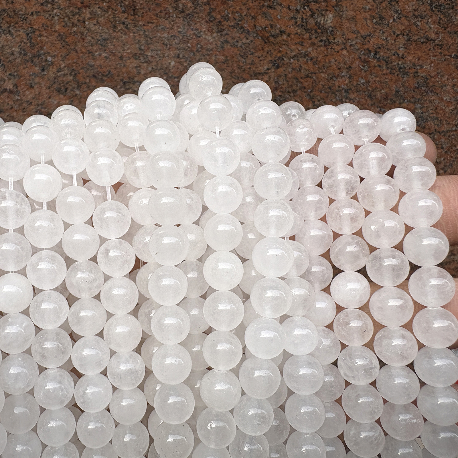 White jade#A338 4mm/88pcs