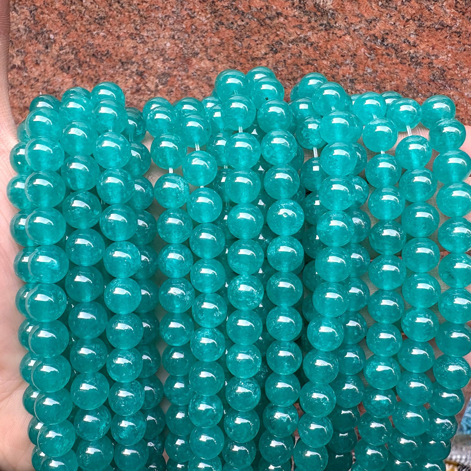 Crystal clear amazonite#A40 12mm/30pcs