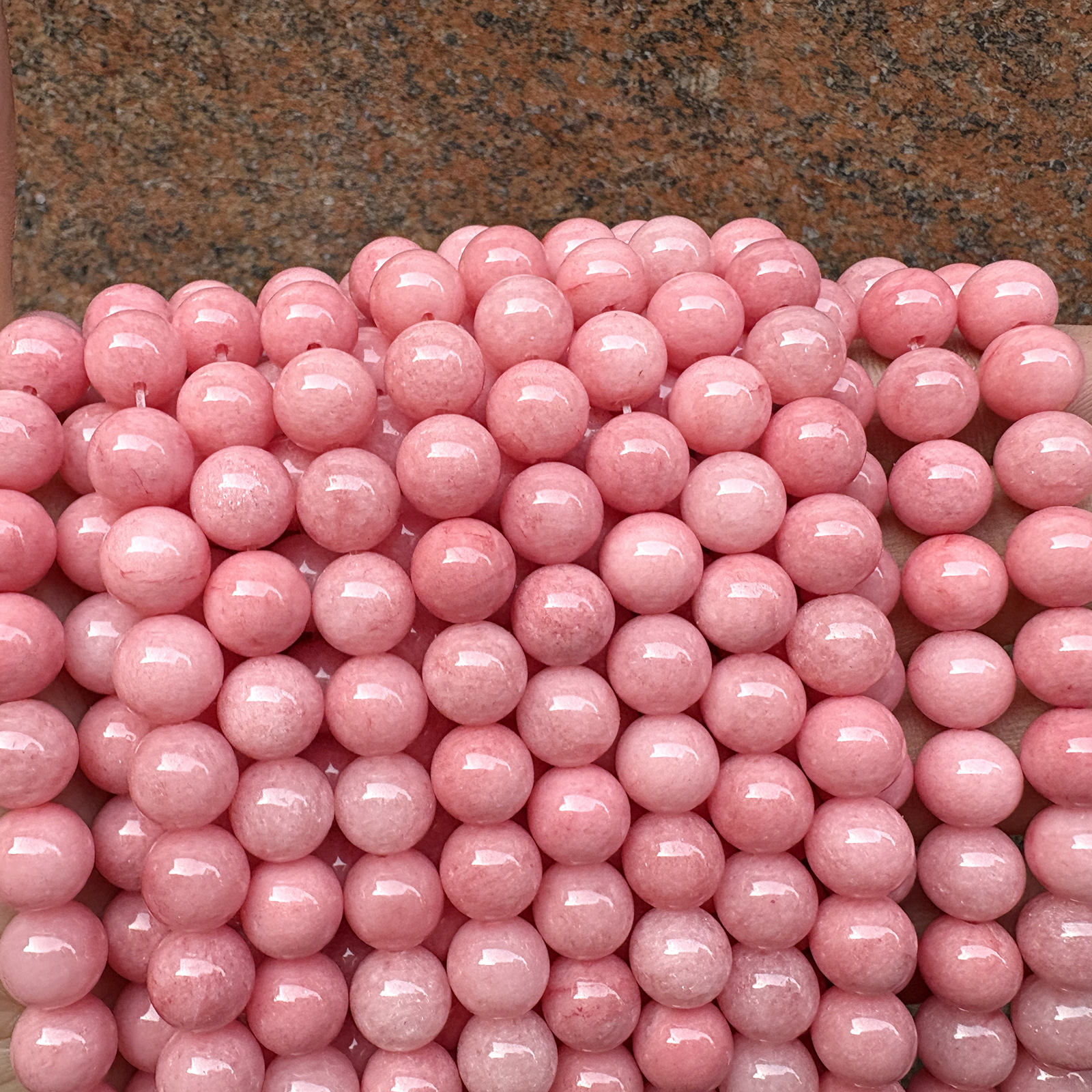 Red veined chalcedony#A259 10mm/38pcs