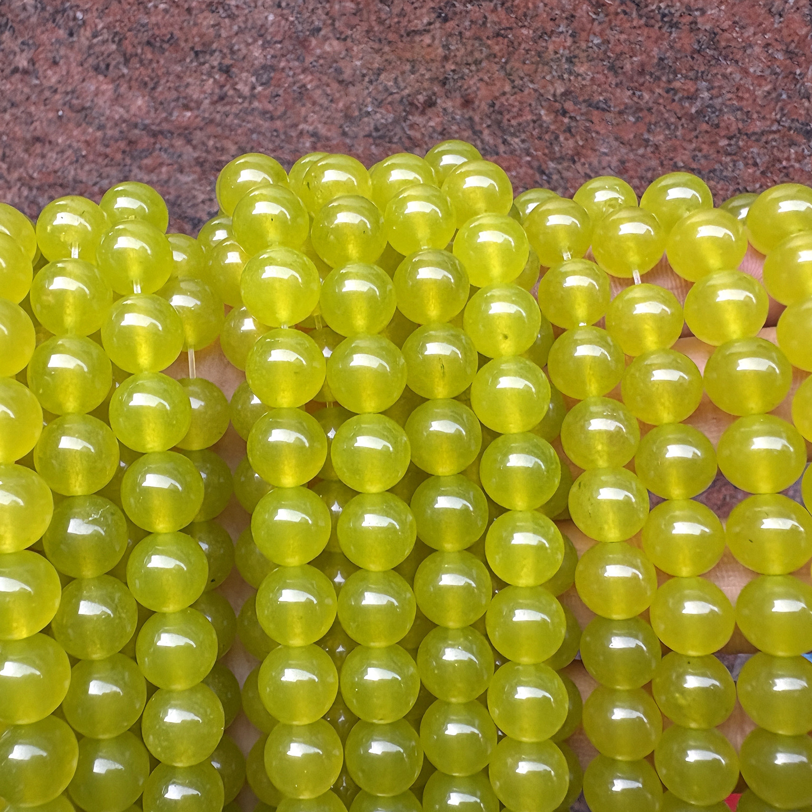 Yellow green#A704 8mm/45pcs