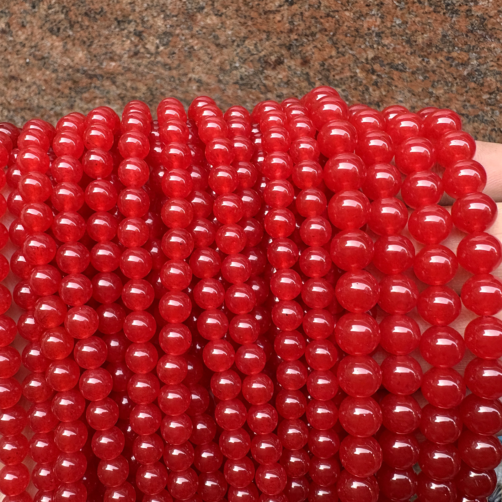 Bright red#A280 6mm/58pcs