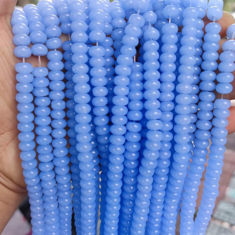 Light blue jade 79pcs/strand