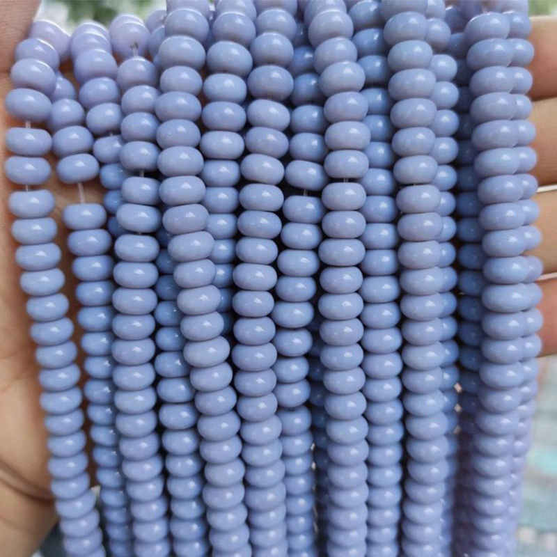 Gray porcelain 79pcs/strand