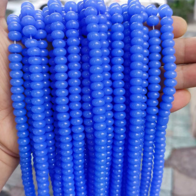 Deep blue jade 79pcs/strand