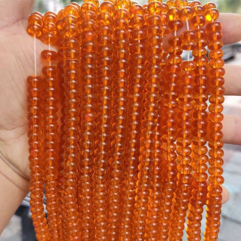 Transparent orange 79pcs/strand
