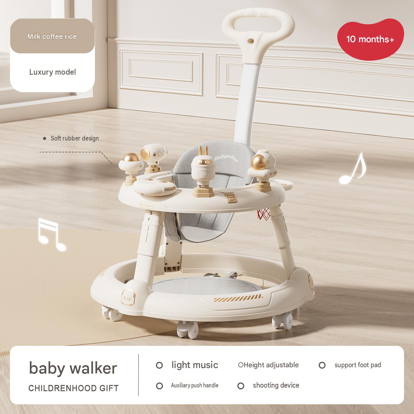 6006 new beige   seat rotation height adjustable   foot pedal   push handle