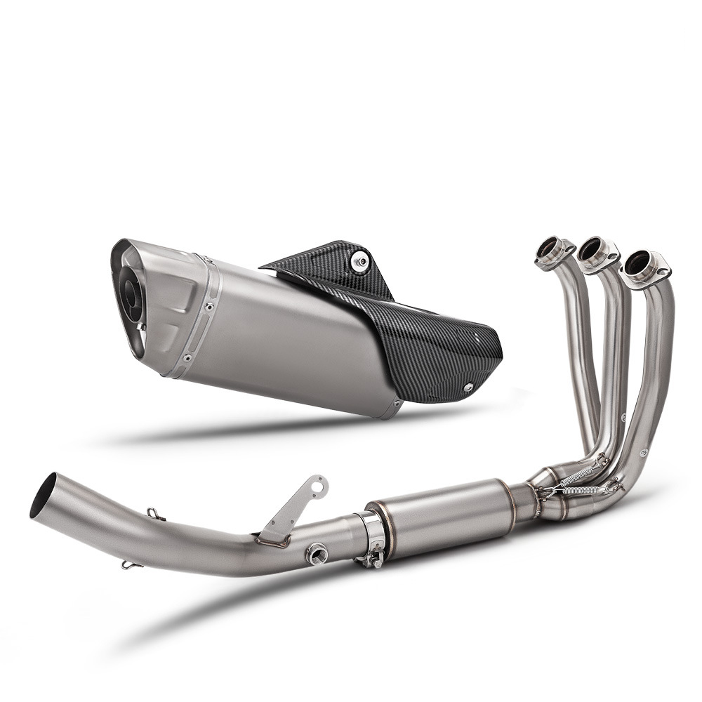 675sr-r double oxygen port side row front section   r1 stainless steel titanium color imitation carbon cover