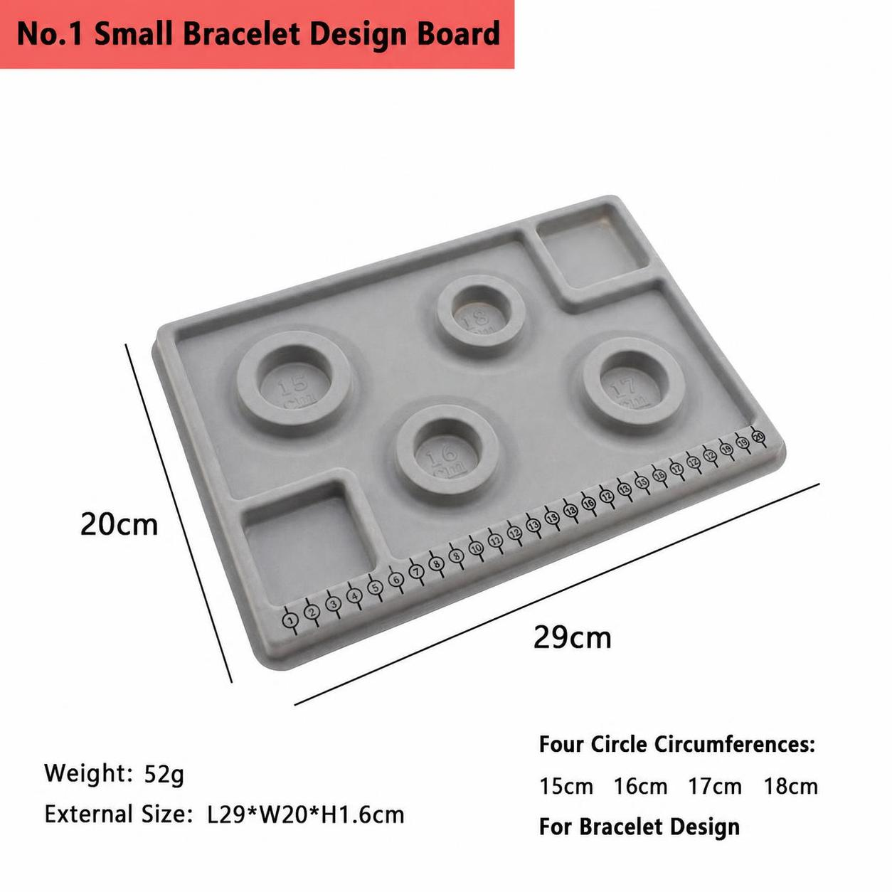 No. 1 small bracelet design plate