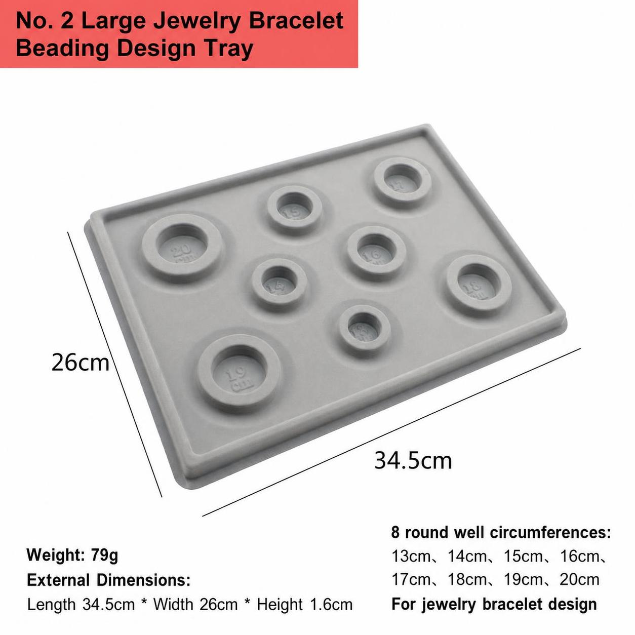 No. 2 large bracelet design plate