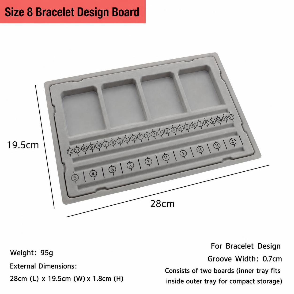 No. 8 bracelet design plate