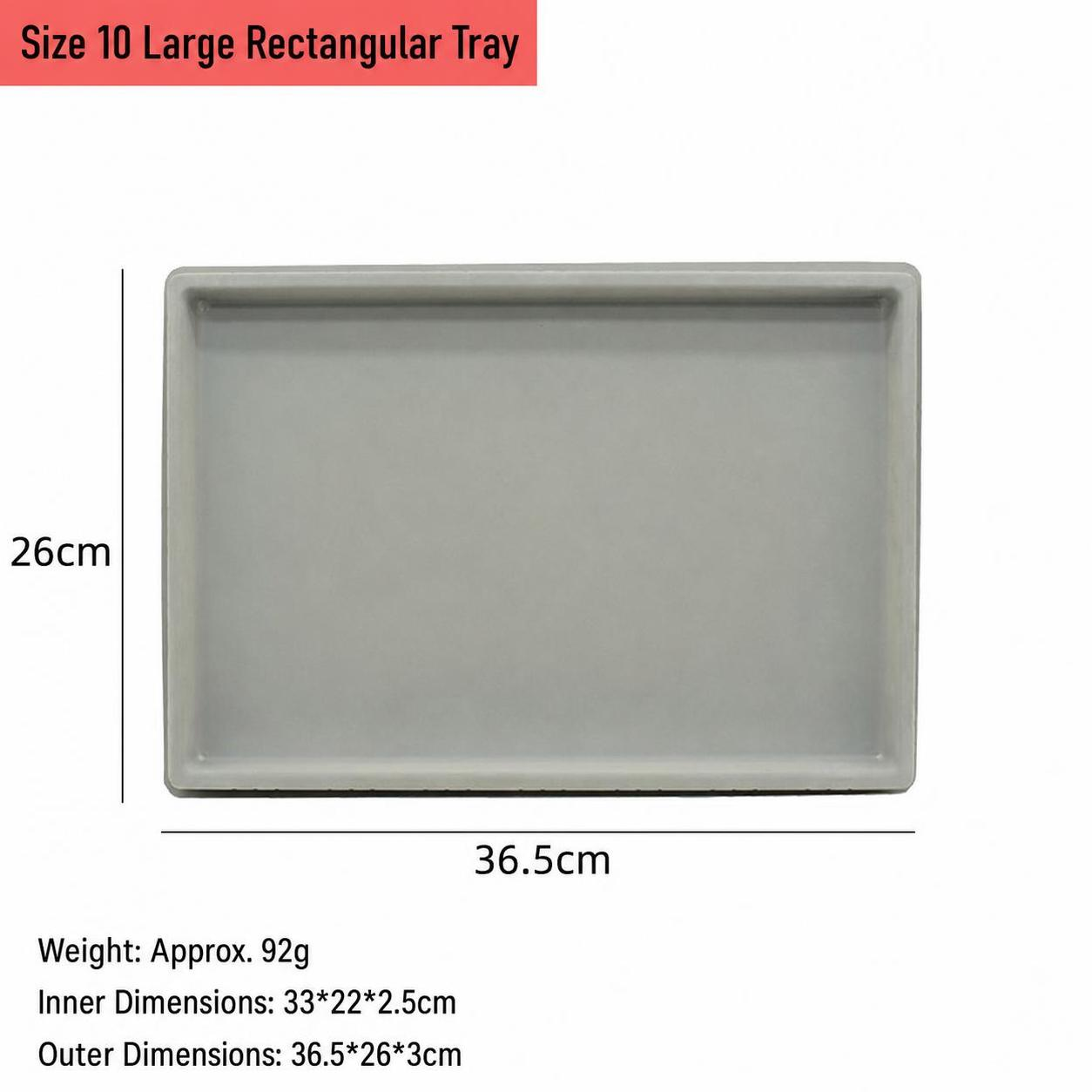 No. 10 large empty plate design plate