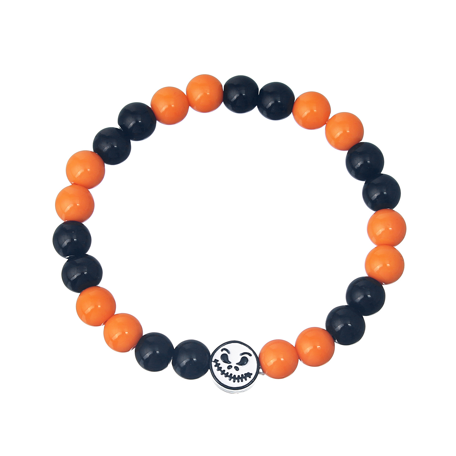 Pumpkin color matching Ghost Face black bright bea