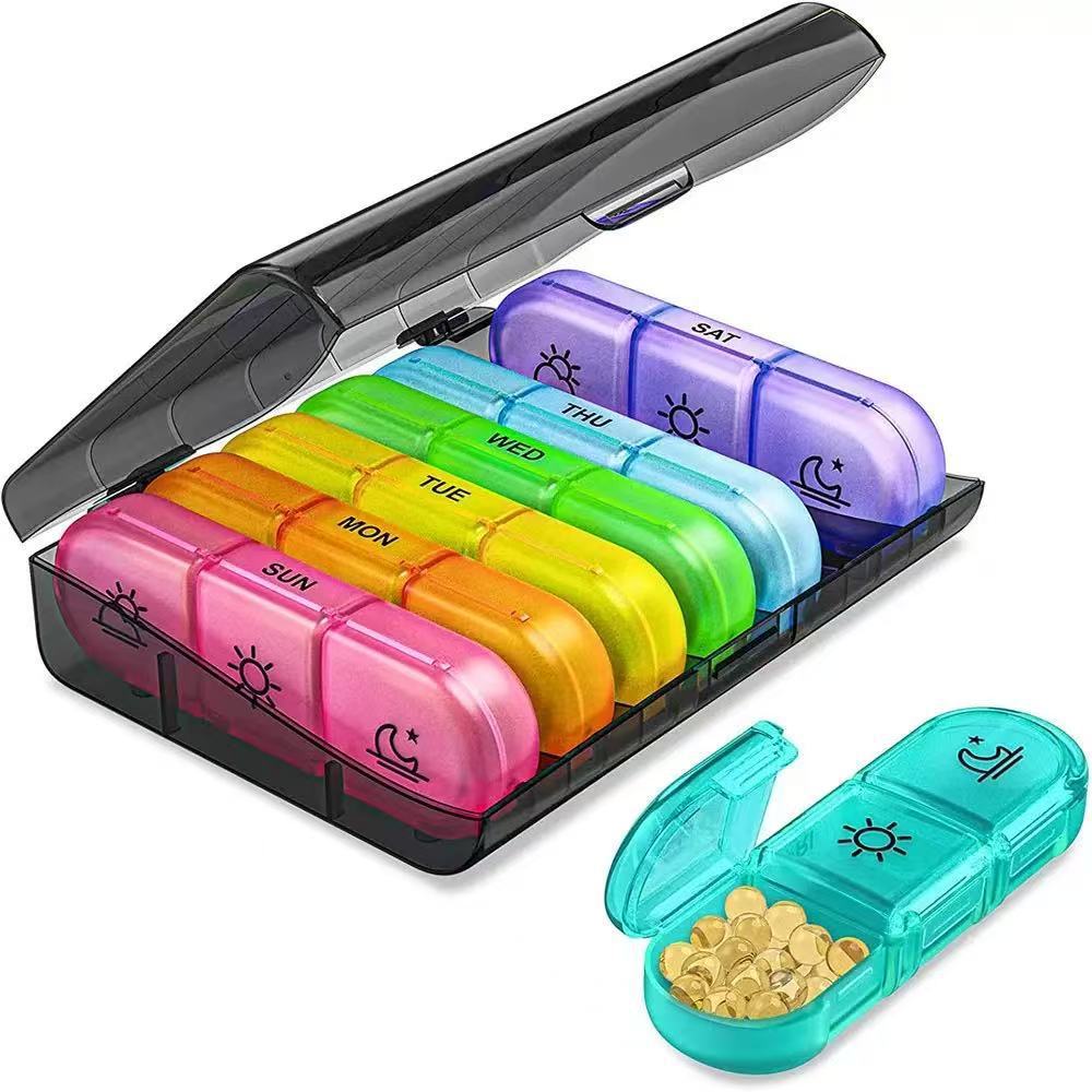 Black case with a rainbow pattern