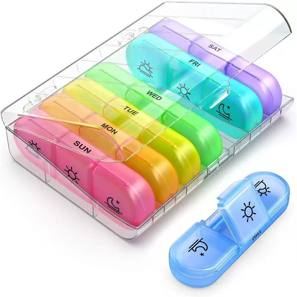Transparent case, rainbow pattern