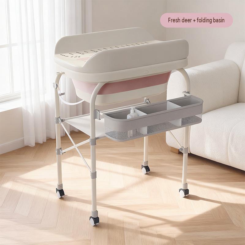 Fresh deer style folding basin washing and care all-in-one care table