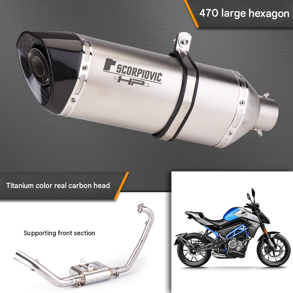470 large hexagonal titanium real carbon head   front section